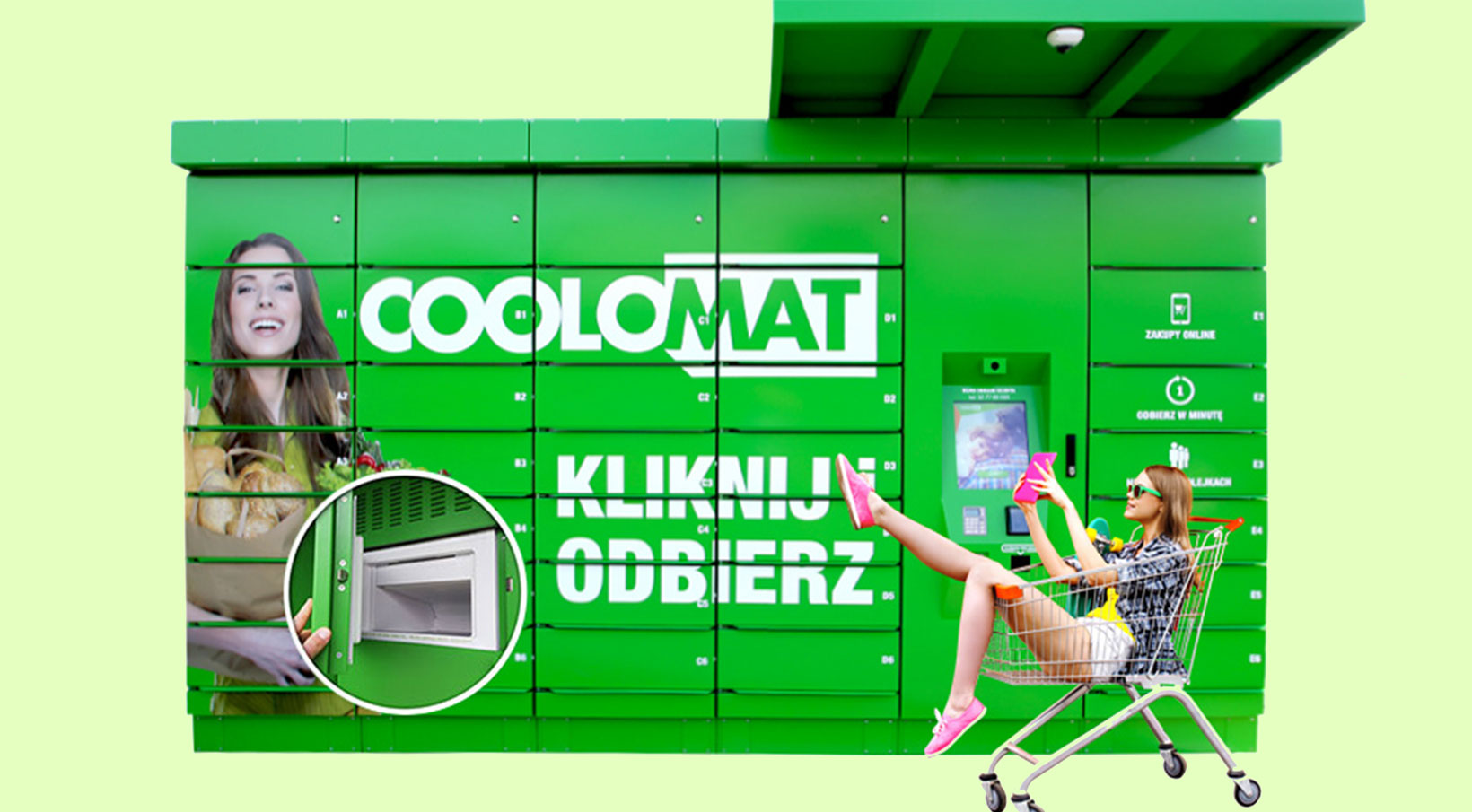 Coolomat’s grocery pickup kiosks enter US market.